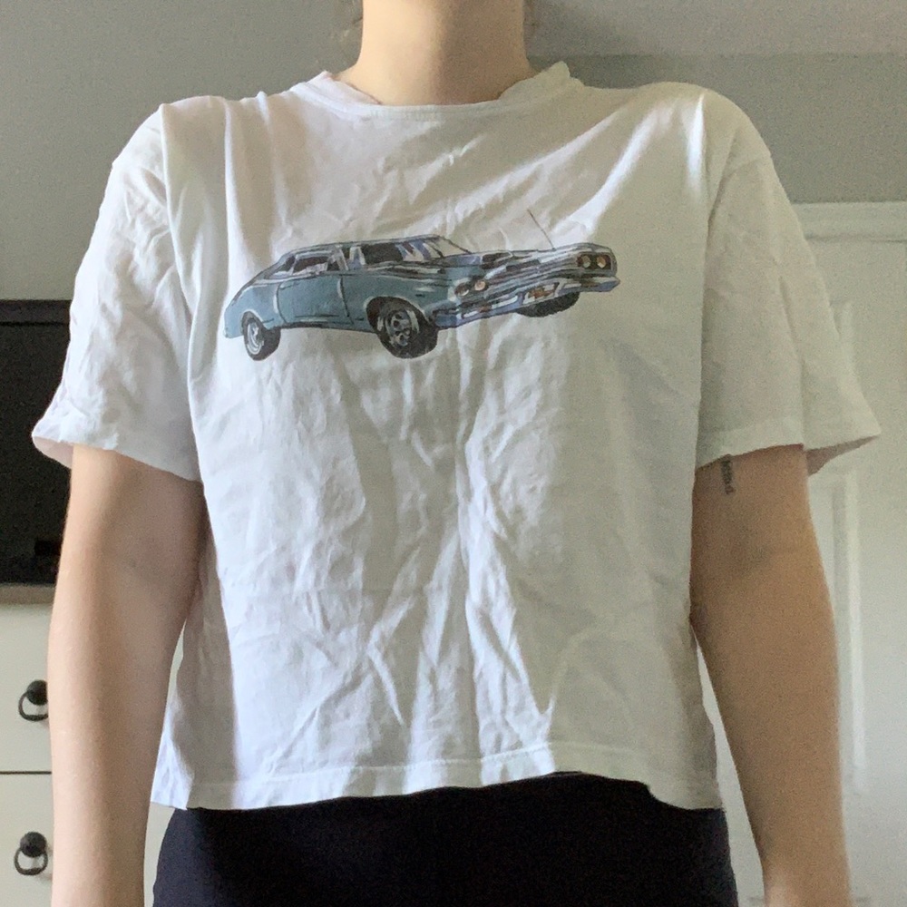 Brandy Melville cropped graphic tee